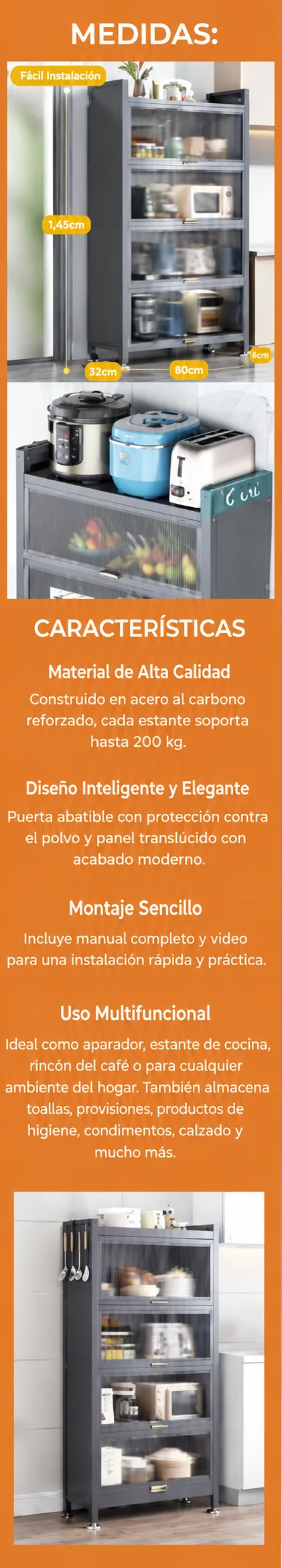 Medidas y características del armario FlexHome